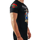 GroundGame old school RASHGUARD short sleeve - black